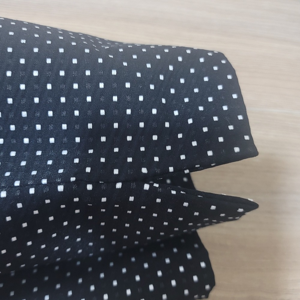 Cabi #5175 black polka dot cropped slim ankle trousers size 12 - Picture 5 of 10